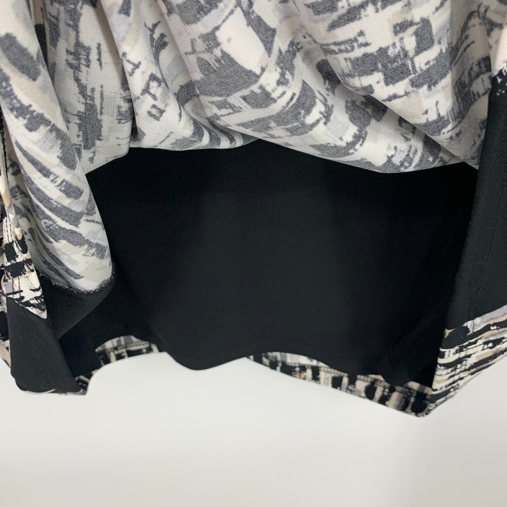 Lauren Ralph Lauren Dress Womens 16 Black Geo Print Colorblock 3/4 Sleeve Jersey - Picture 6 of 10